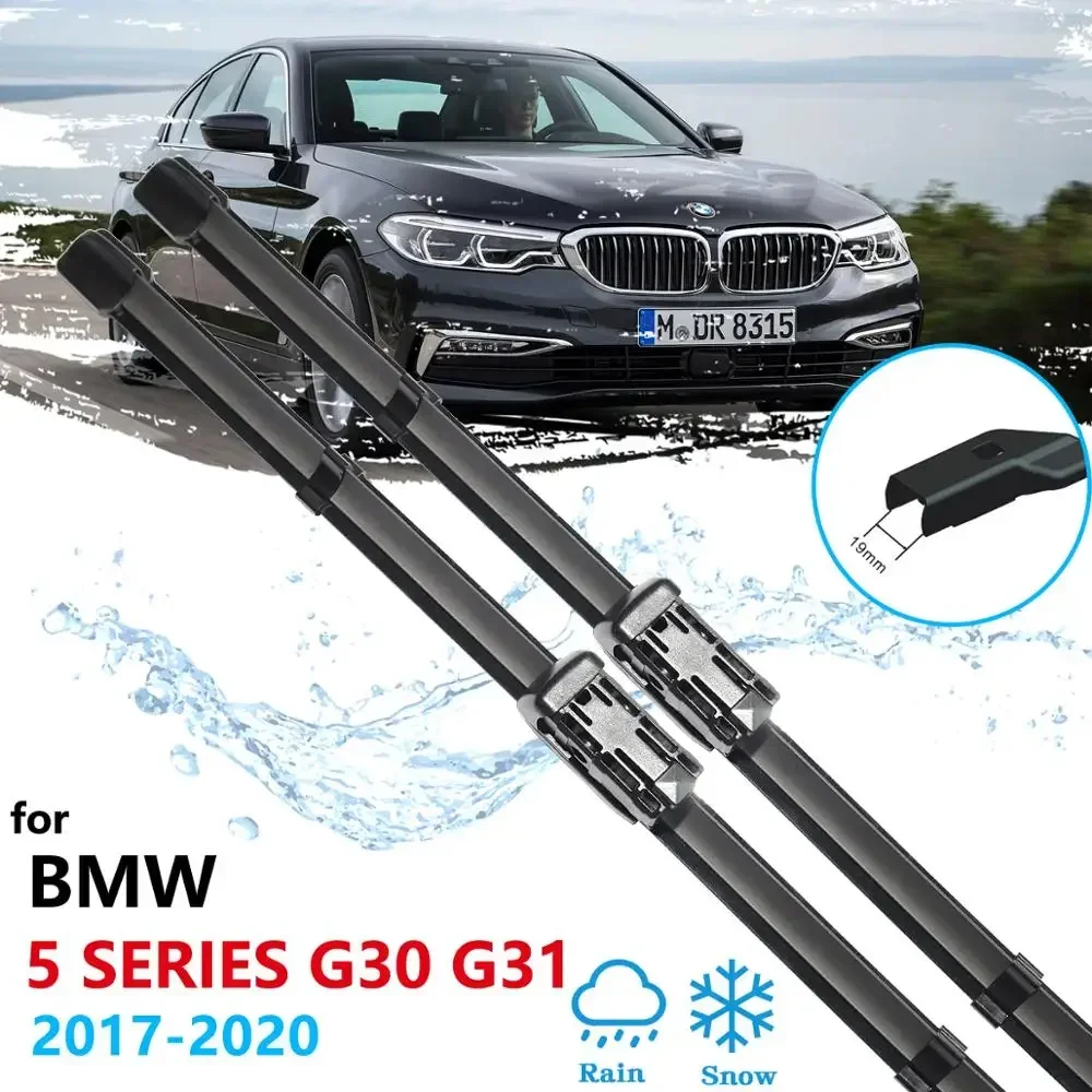 For BMW 5 Series G30 G31 2017 2018 2019 520i 523i 528i 530i 535i 550i M5 518d 520d 525d 530d 535d M550d XDrive Car Wiper Blades