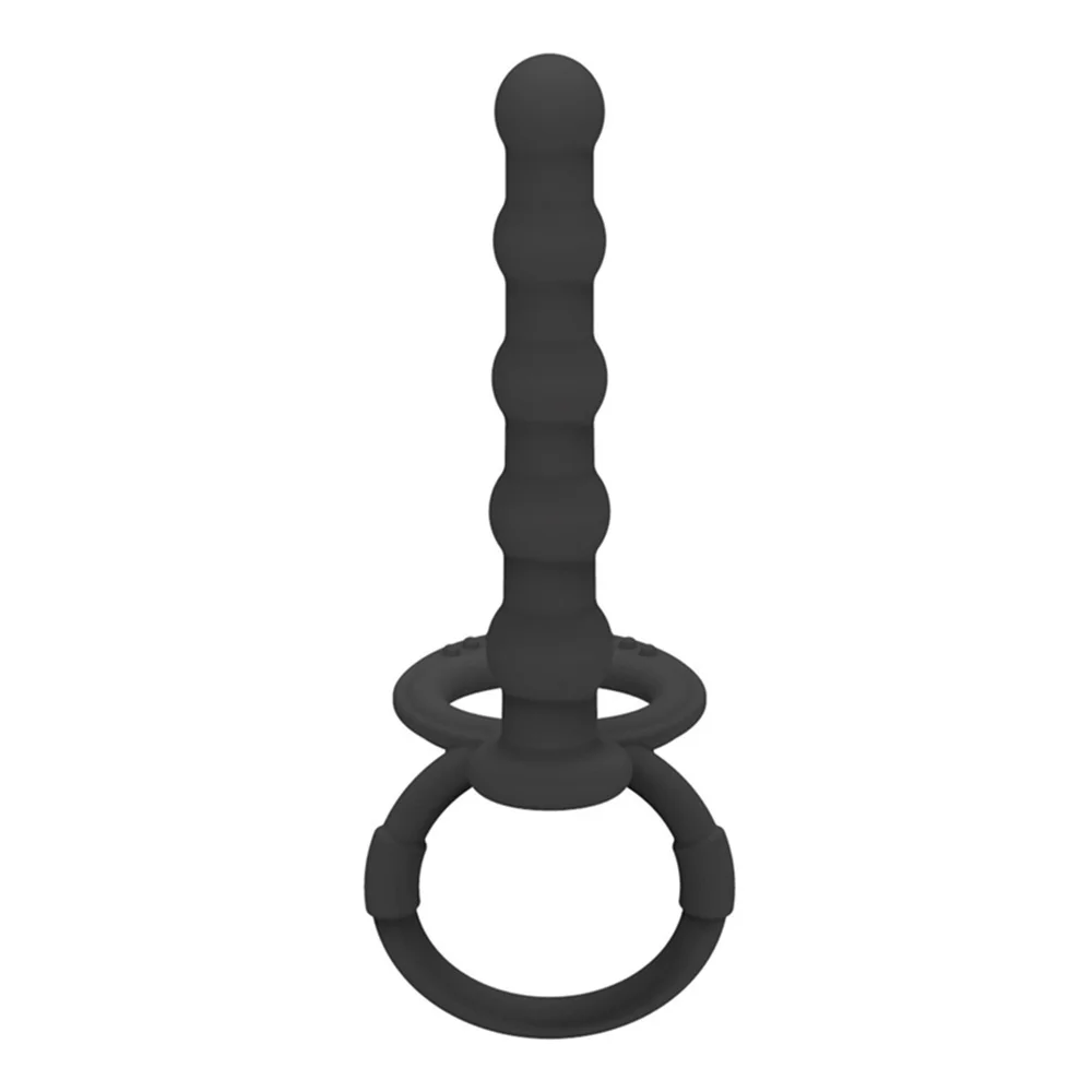 Sex Toy Double Penetration Anal Plug Rubber Anal Beads Butt Plug Sex Ring Masturbation G-Spot Massager Men Women Gay False Penis image 4