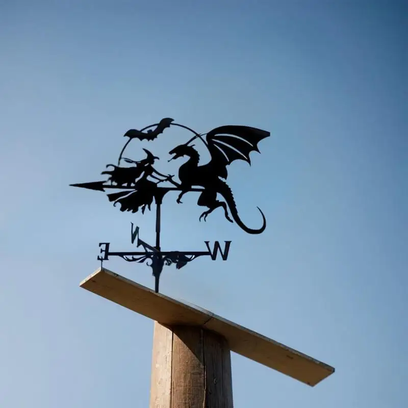 Металлическая ветровая лопасть, железная ветровая лопасть, садовая ветровая лопасть в металле, причудливое наружное украшение, индикатор направления ветра для баров