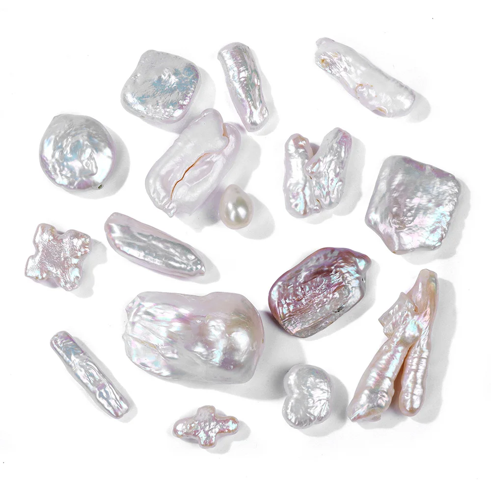 Irregular Natural Freshwater Pearl Bead Charm High Quality White Pearls Loose Beads For Jewelry Making Necklace Bracelet Earring