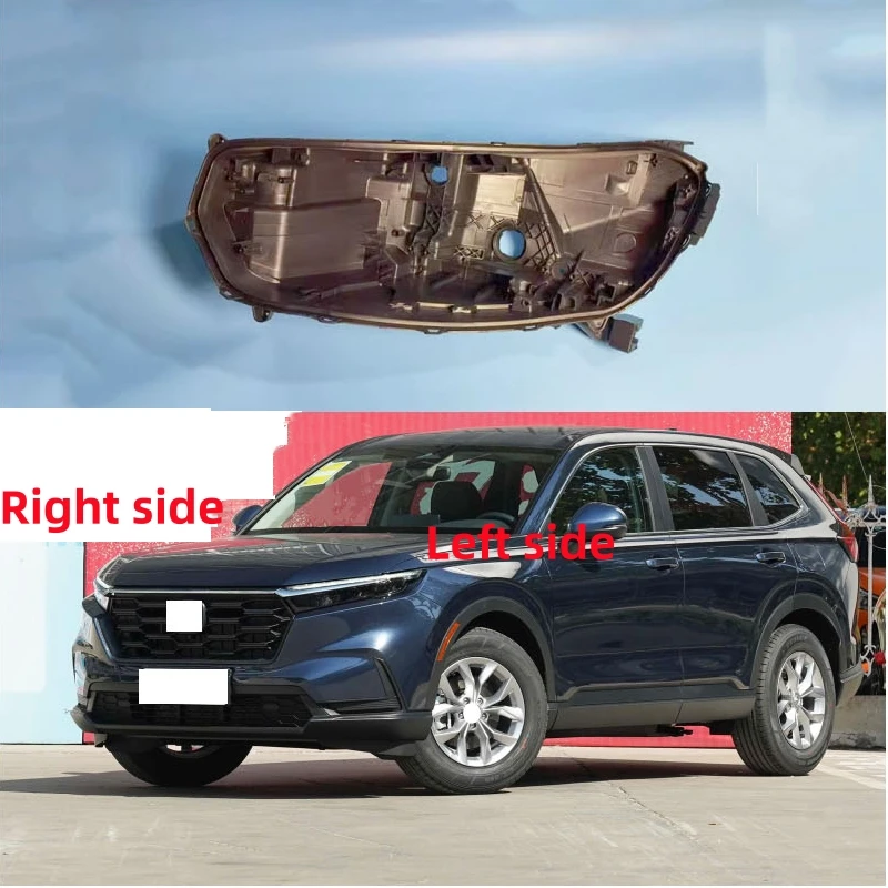 

For HONDA CRV 2023 2024 Replacement Headlight Base Headlight Black Rear Shell Headlight House
