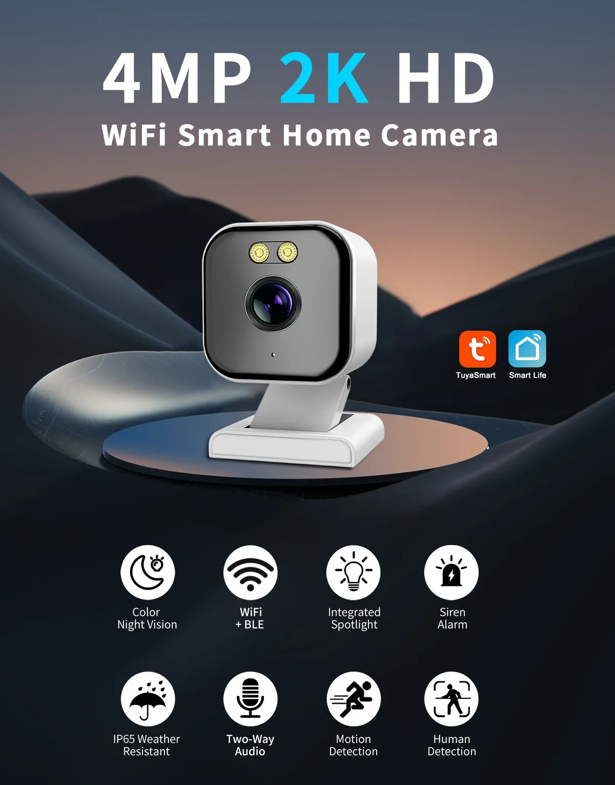 DIDSeth 5MP Mini Camera Tuya Smart Home Indoor Security PIR Motion Human Detection IP Camera Wifi CCTV Surveillance Camera