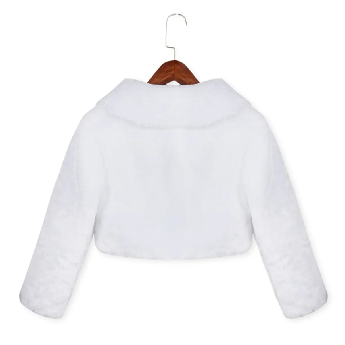 Cape en Fausse Fourrure pour Fille, Manteau d'Hiver à Fleurs, Châle de Mariage, Tippet BEmbed o Veste pour Enfant