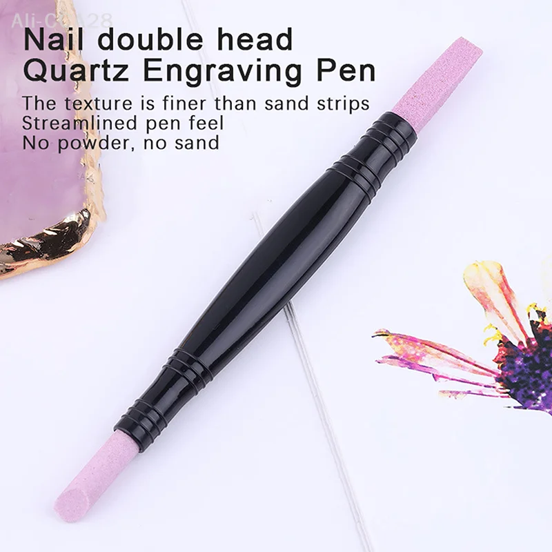 1PC Portable Quartz Grinding Pen Nail Cuticle Scissors Dead Skin Remover Nail Polish Manicure Stick Nail Files Accessories Tool