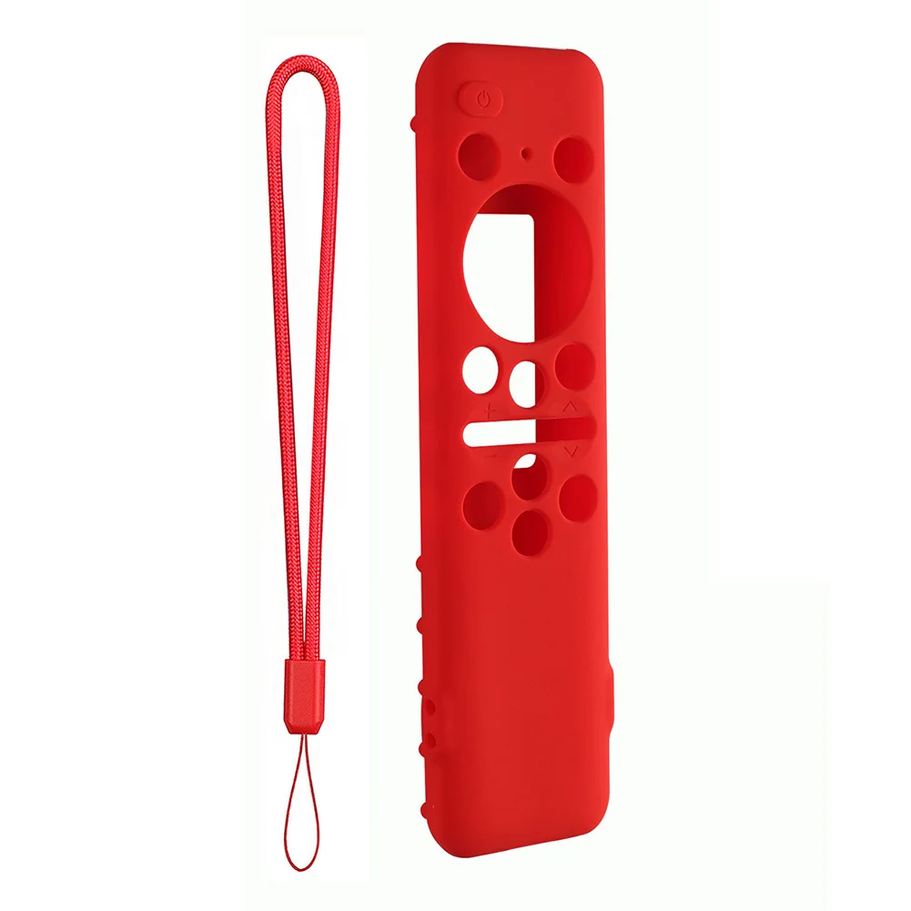 غطاء حماية لجهاز التحكم عن بعد من السيليكون مع حبل مقاوم للصدمات ومضاد للانزلاق لتلفزيون سامسونج 8K Neo QLED HDR الذكي