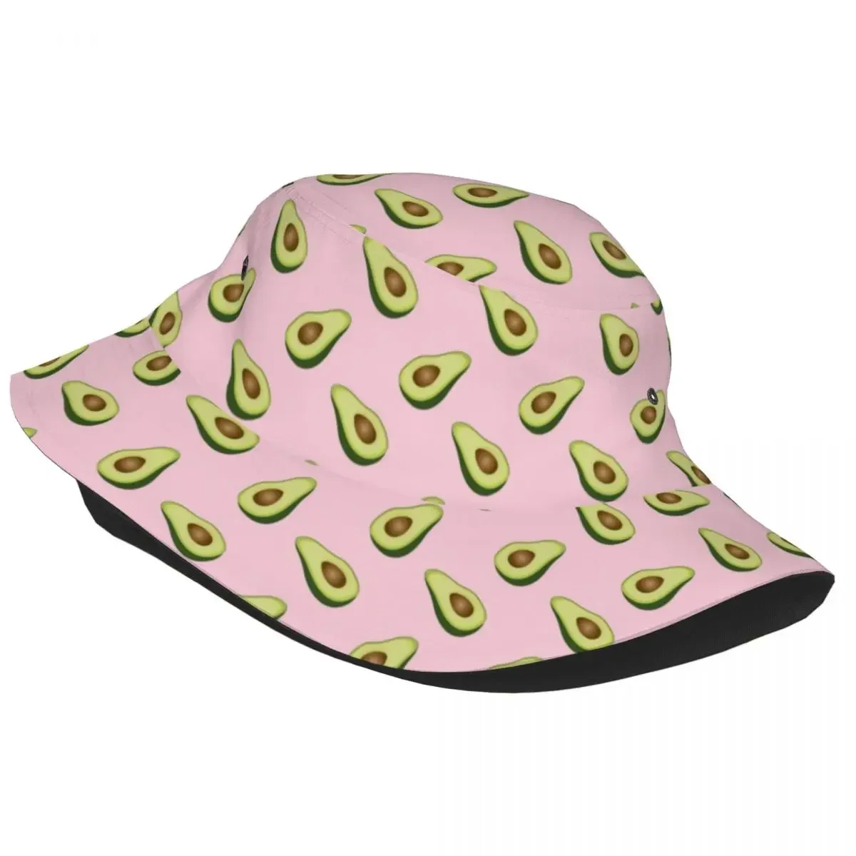 Pink Avocado Toast Pattern Bucket Hats Men Women Unisex Fashion Summer Fisherman Cap