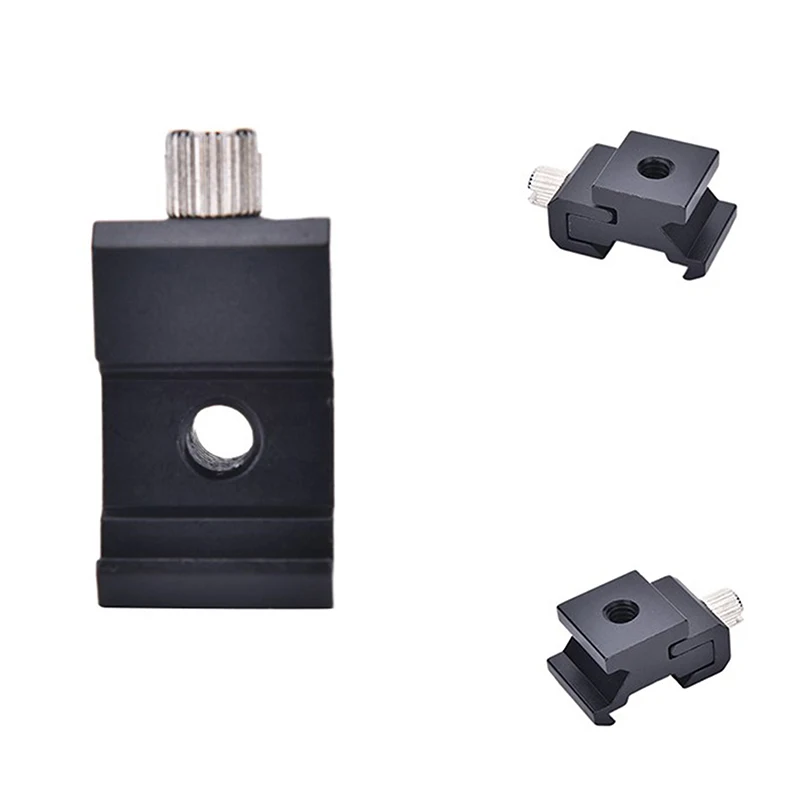 Hot Shoe Flash Bracket Camera Metal Cold Shoe Mount Adapter With 1/4 Tripod Screw For Light Stand Tripod Holder