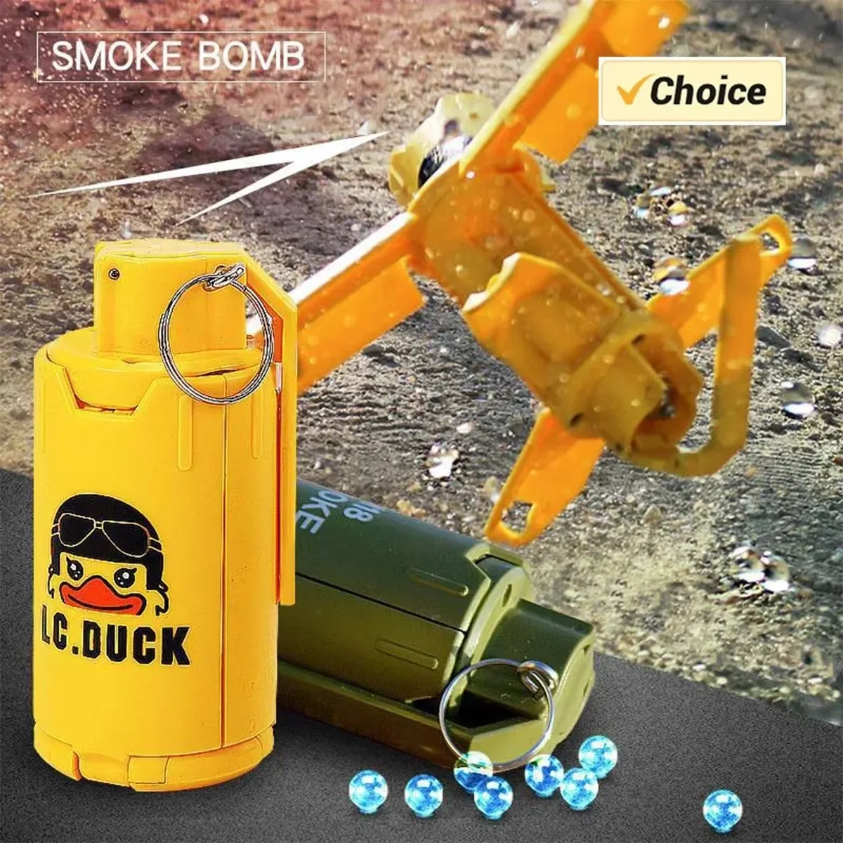 

Тактические пластиковые игрушечные гранаты-муляжи для страйкбола, CS-игр, косплея и симуляций боевых действий на открытом воздухе