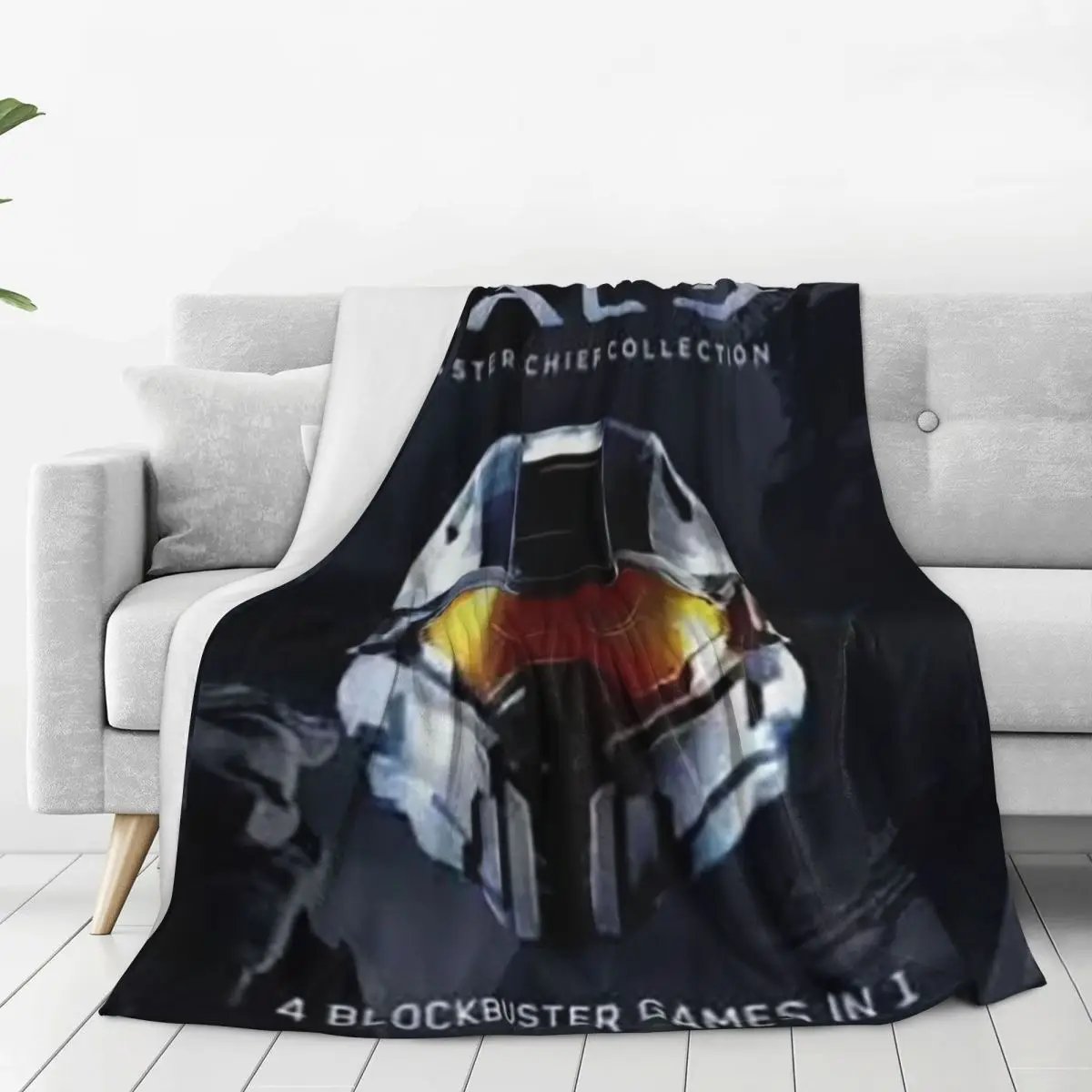 Master Chief 7 Blankets Fleece Portable Sofa Throw Blankets For Couch Bedding Travel Throws Bedspread Quilt