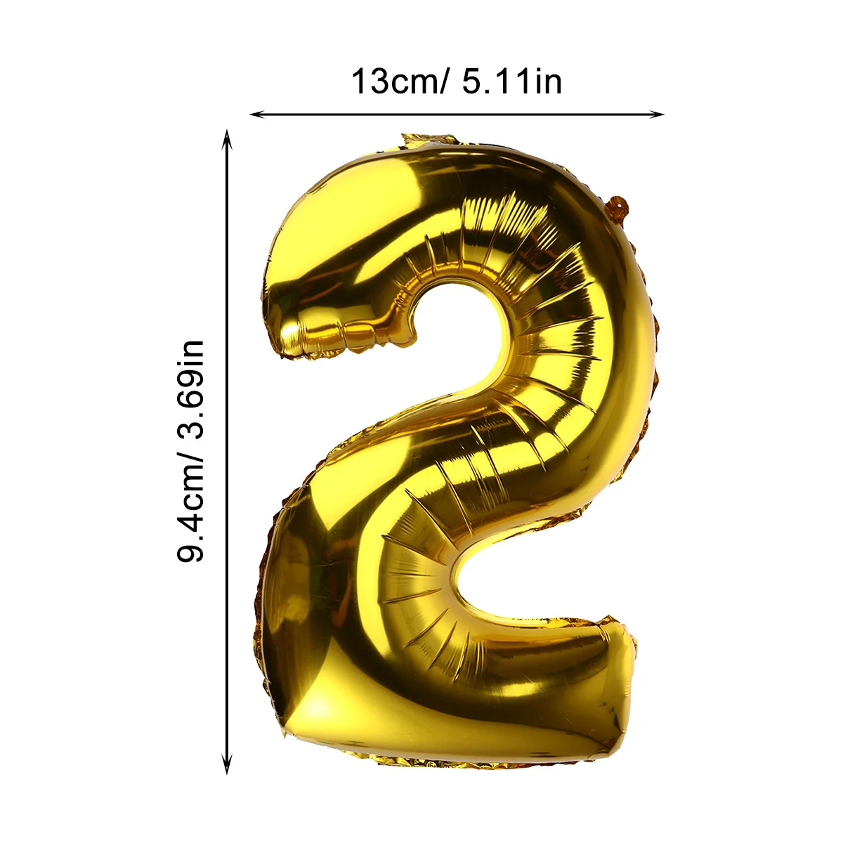 بالونات مكونة من عددين من رقائق الهيليوم السميكة مقاس 32 بوصة باللون الذهبي لتزيين أعياد الميلاد والزفاف والذكرى السنوية، ممتازة وقابلة لإعادة الاستخدام وسهلة الاستخدام