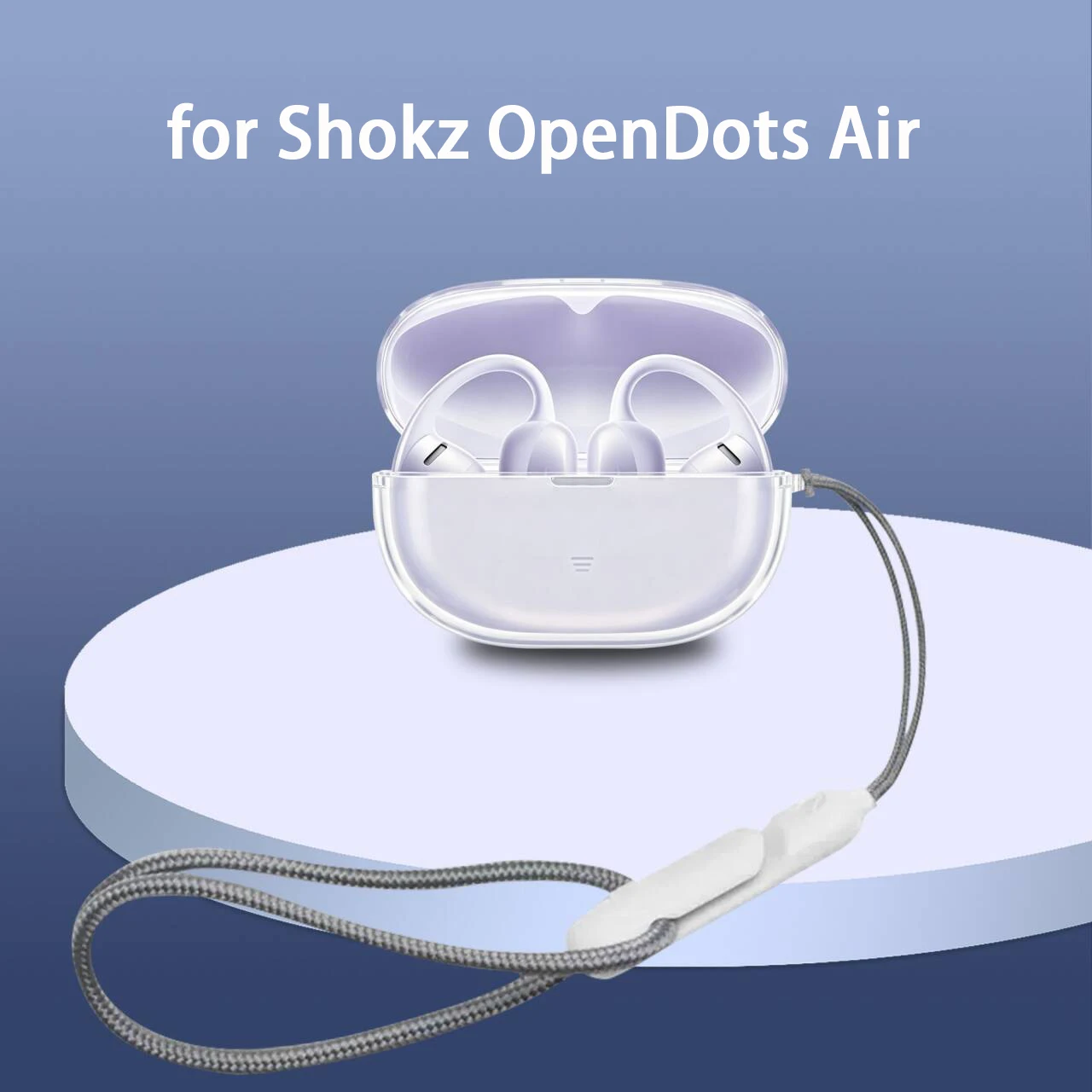 For Shokz OpenDots Air Headphones, This Transparent TPU Material Fully-Covered Anti-Drop Soft Case Protects the Headphones.