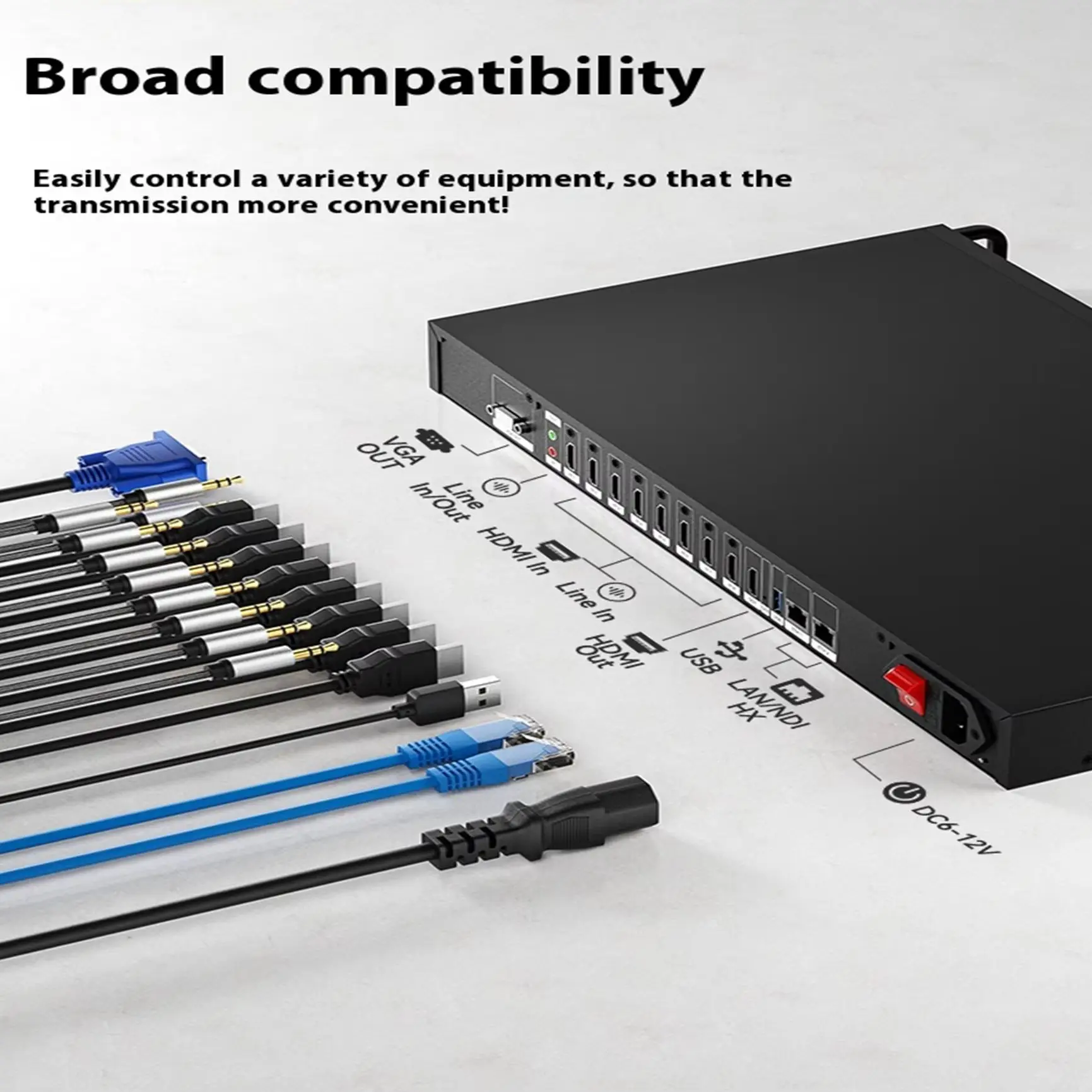 8-Channel H265 H264 HDMI HD Video Encoder 4K Decoder NDI/SRT support WIFI6 expansion IPTV Streaming Live Push Streaming
