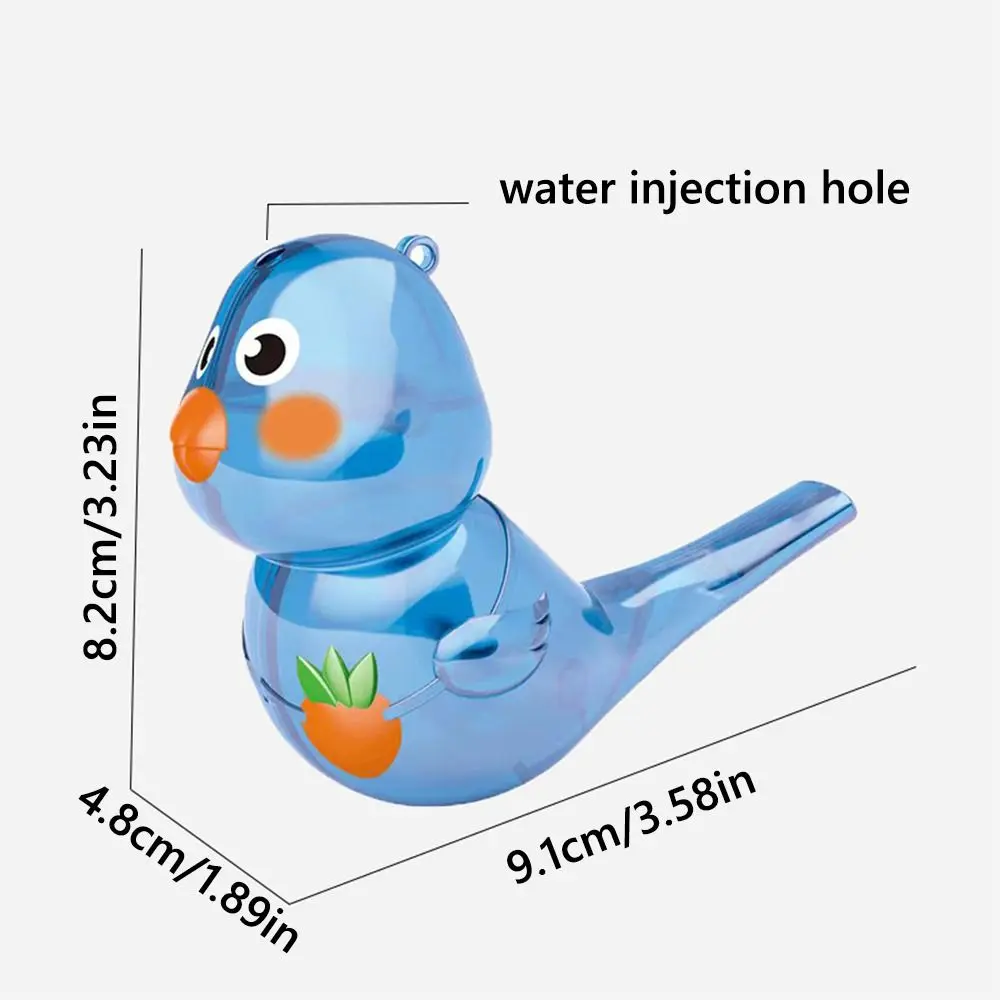 Veelkleurig Cartoon Vogelfluitje Voeg water toe Verschillende vogeloproepen Vogeloproepen Fluitje Leren Plastic Muziekinstrument Speelgoed