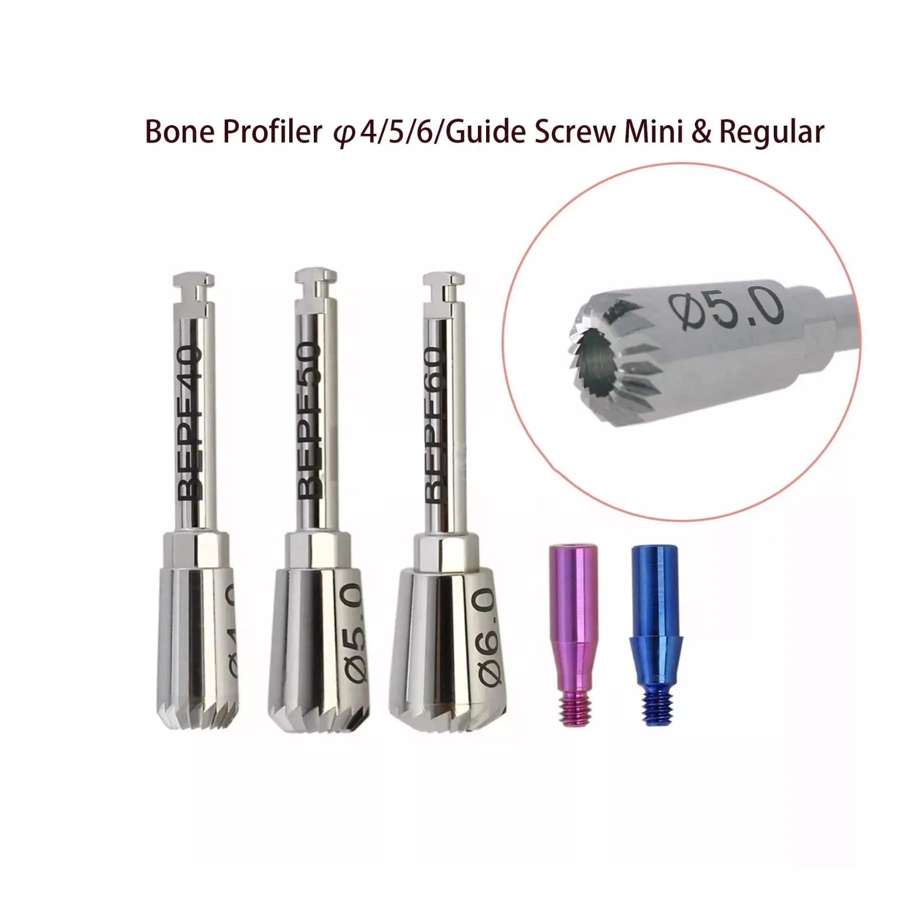 

Dentals Implants Bone Profilers Guides Screws Surgicals Instruments Hiossens OSSTEM Fit 4.0/5.0/6.0