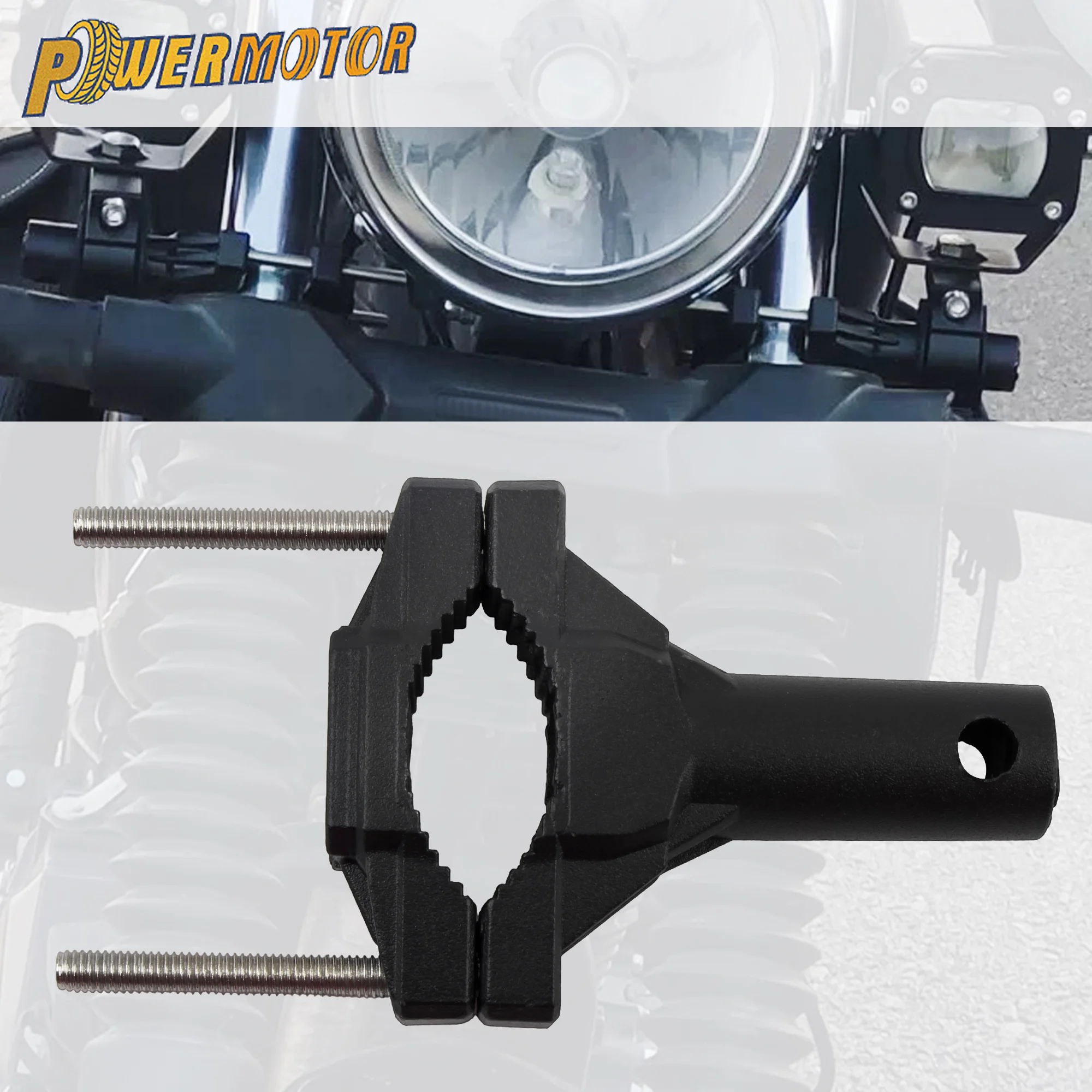 

Motorcycle Spotlight Mount Bracket 18mm-62mm Fork Tube Mount Clamp Spotlight Extension Frame Auxiliary Lights Bracket Modified