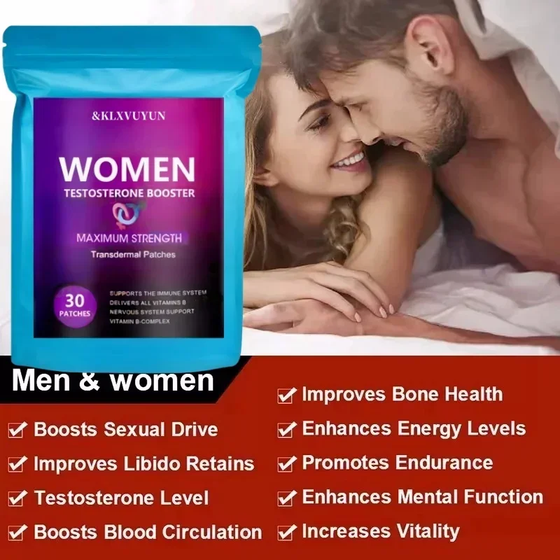 Testosterone Booster Transdermal Patches For Women, Female Enhancement, Shilajit, Ginseng