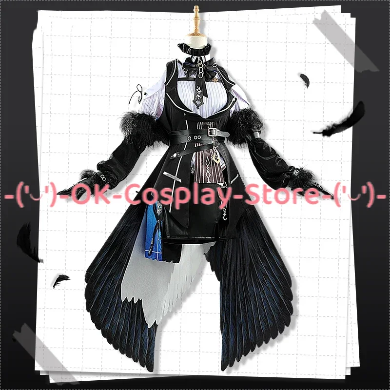 Nerissa Ravencroft Cosplay Costumes Anime Clothing Women Cute Party Dress Suit Halloween Carnival Uniforms Custom Made