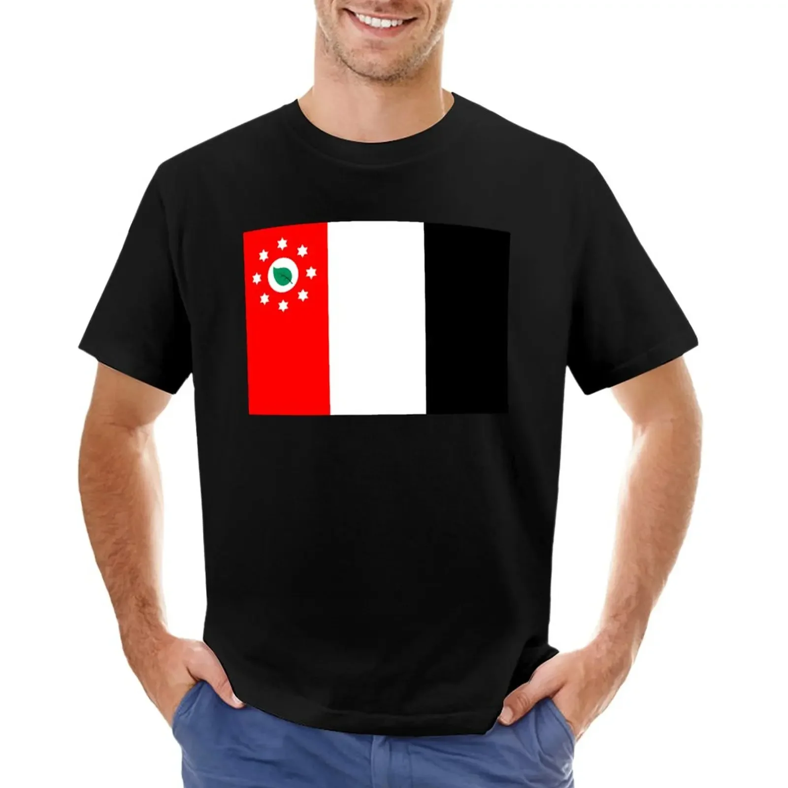 

Flag of Murray Island, Queensland, Australia T-Shirt korean fashion blanks anime clothes t shirts men