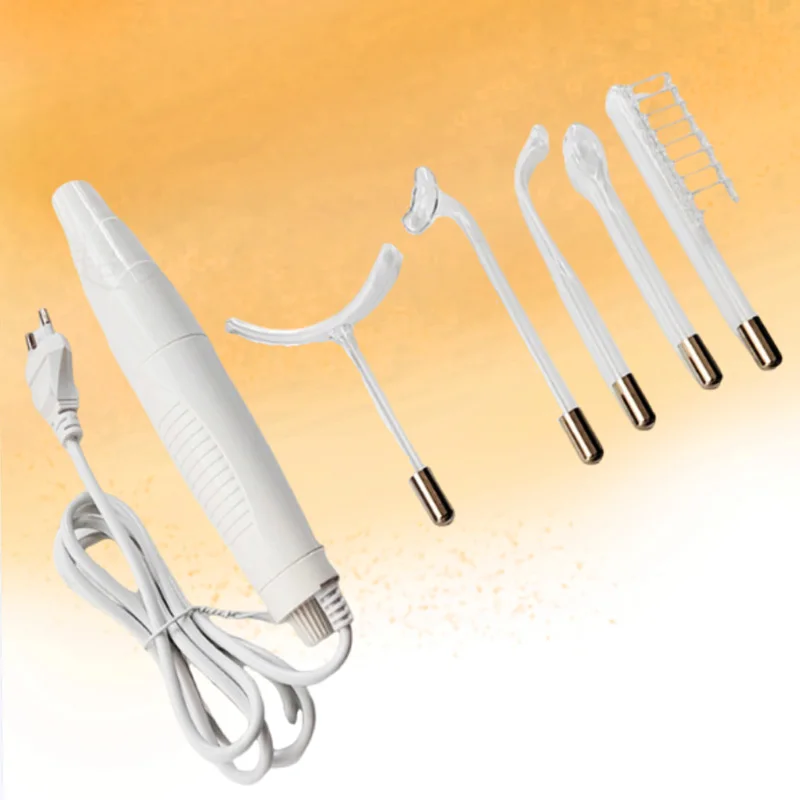 เครื่องบำบัดด้วยไฟฟ้าความถี่สูง ไมโครเคอร์เรนท์ กำจัดสิวแบบกัลวานิก ไม้กายสิทธิ์สำหรับใบหน้า หวีสำหรับผม อุปกรณ์บำบัดด้วยโอโซน