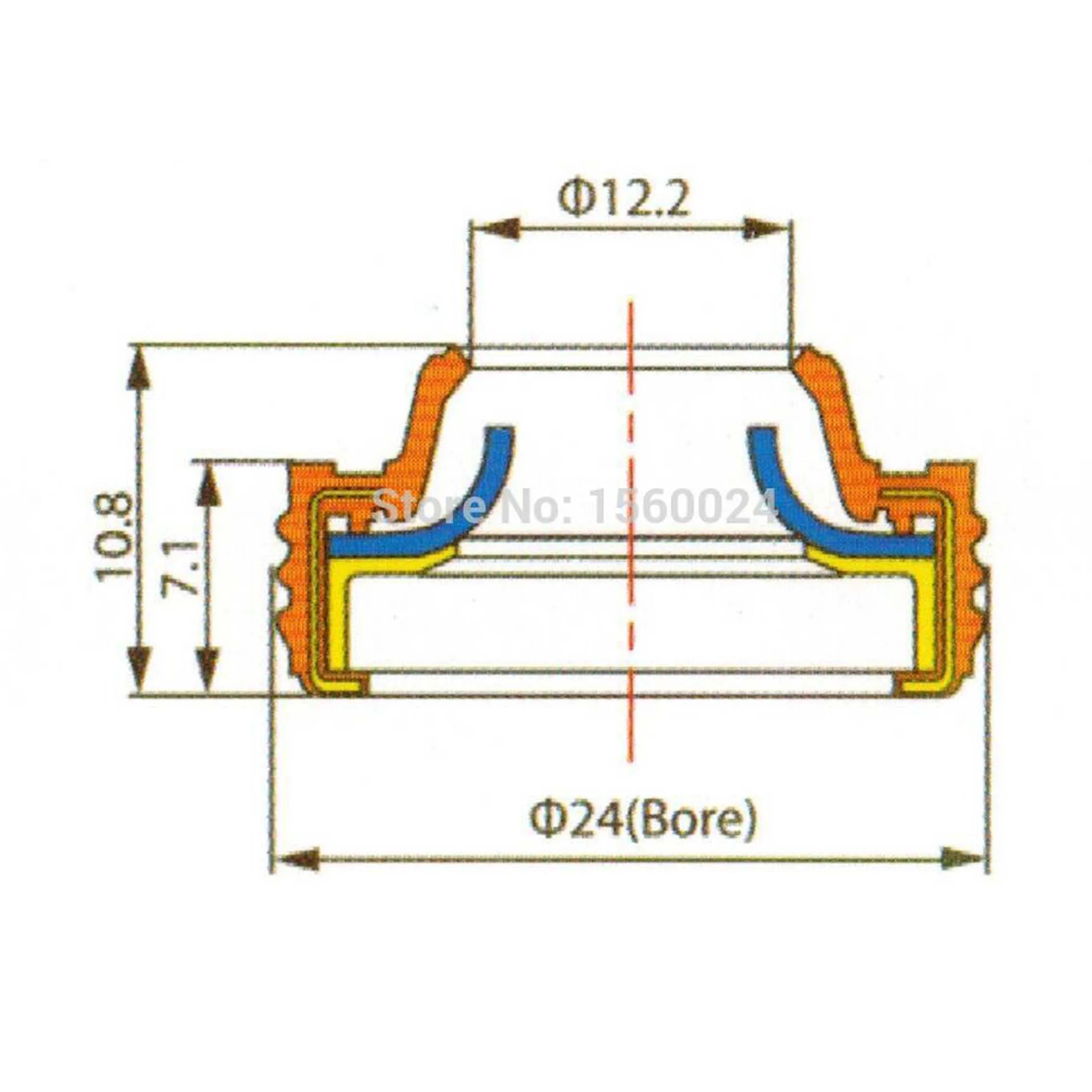 Air Conditioning Compressor Shaft Seal Stamps Oil Seal Gasket for Mitsubishi MSC105C/90C New Panasonic R134a Compressor