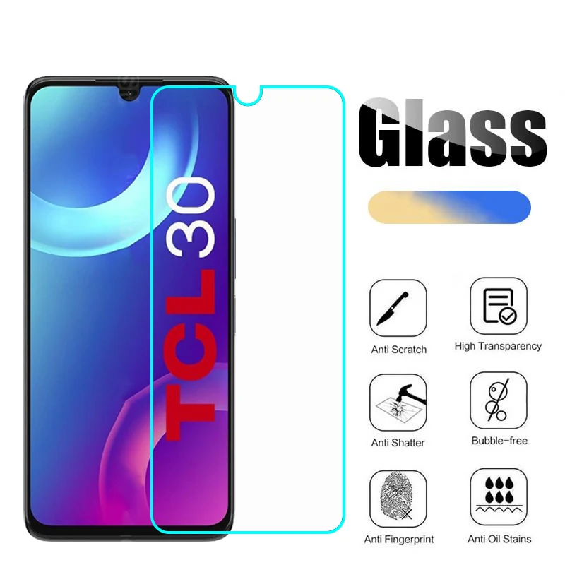 Protective Glass For TCL 30 Plus Tempered Glass For TCL 30 5G Screen Protector Film for Cristal TCL 30 LE 30 Z Smartphone Film