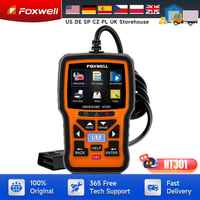 FOXWELL NT301 Car OBD2 Automotive Scanner Live Data Check Engine Light Professional Mechanic OBDII Diagnostic Tool Code Reader