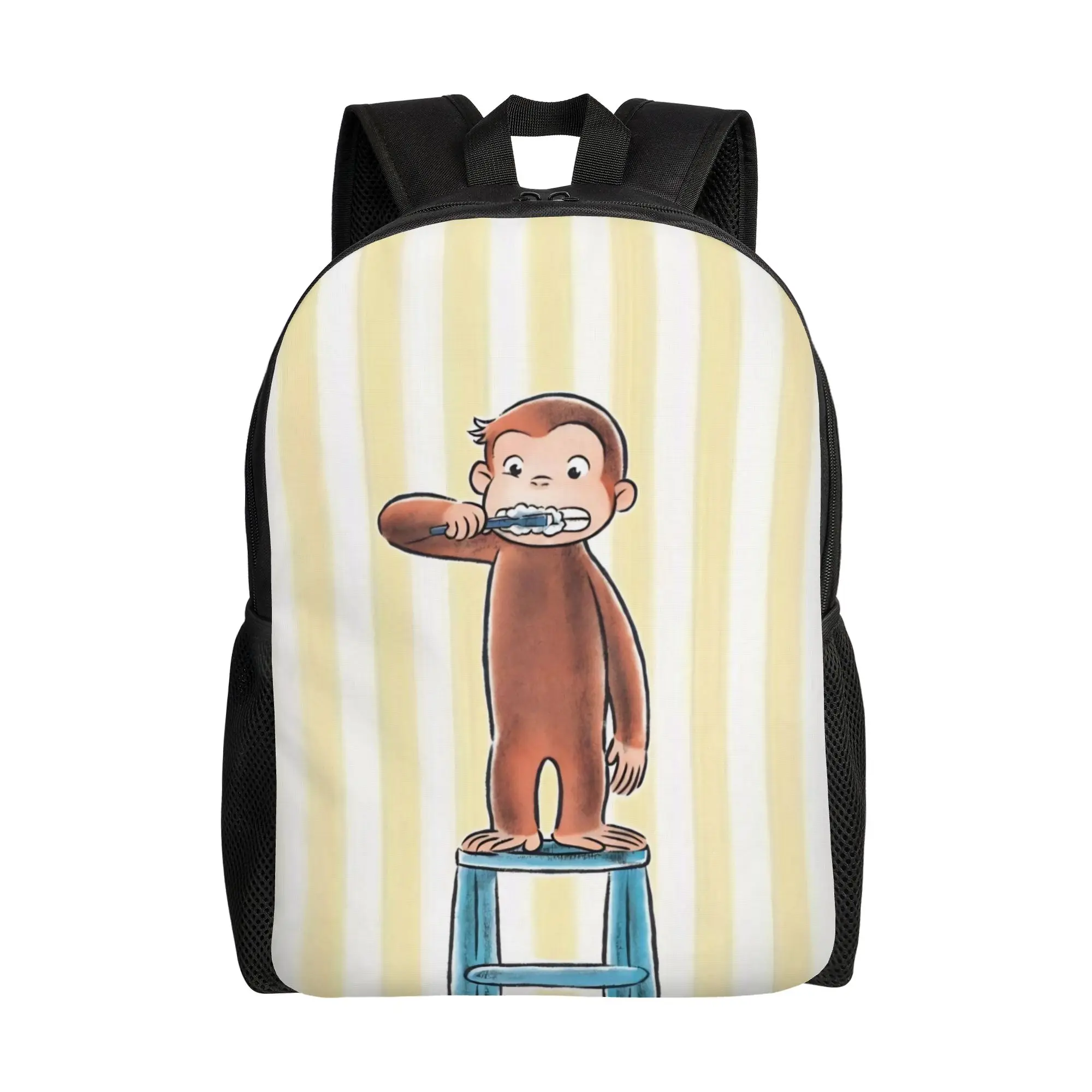 Curious Georges Monkey Cartoon Women Backpack Trend Student School Bag  Computer Backpack Boys Girls Travel Shoulder Bag
