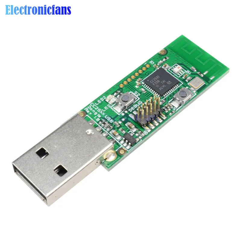 Wireless Zigbee CC2531 Sniffer Bare Board Packet Protocol Analyzer Module USB Interface Dongle Capture Packet Module