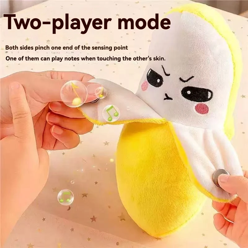 Fruit Sensing Metronome, Banana Strawberry, Internet Celebrity, Music Explosion, Plush Toy, doll, Piano Playing Toy, Funny Toy