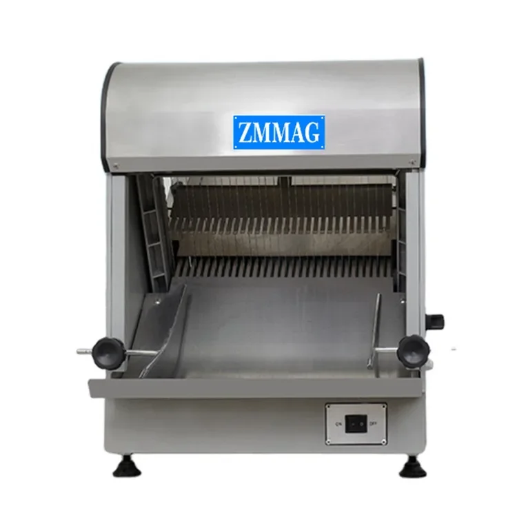 commercial bread slicer with container