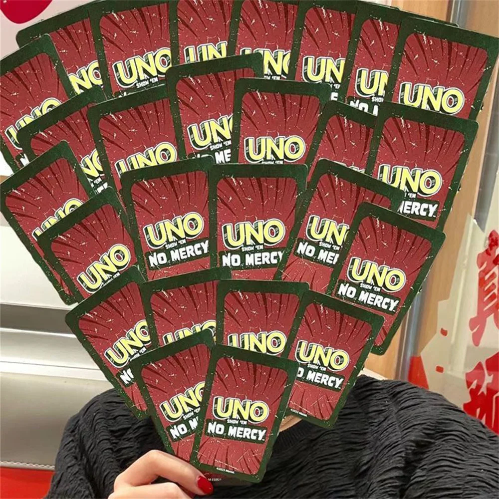 ONE FLIP! Board Games UNO Card Game uno No mercy Super Mario Christmas Card Table Game Playing for Adults Kid Birthday Gift Toy