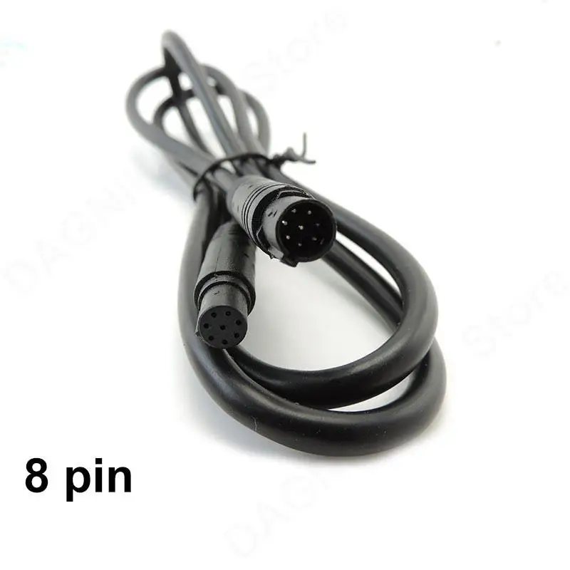 1m 8pin Car DVR Camera Rear View Male to Female cable connector copper Wire 8 core Cord Extension HD Monitor Vehicle V27