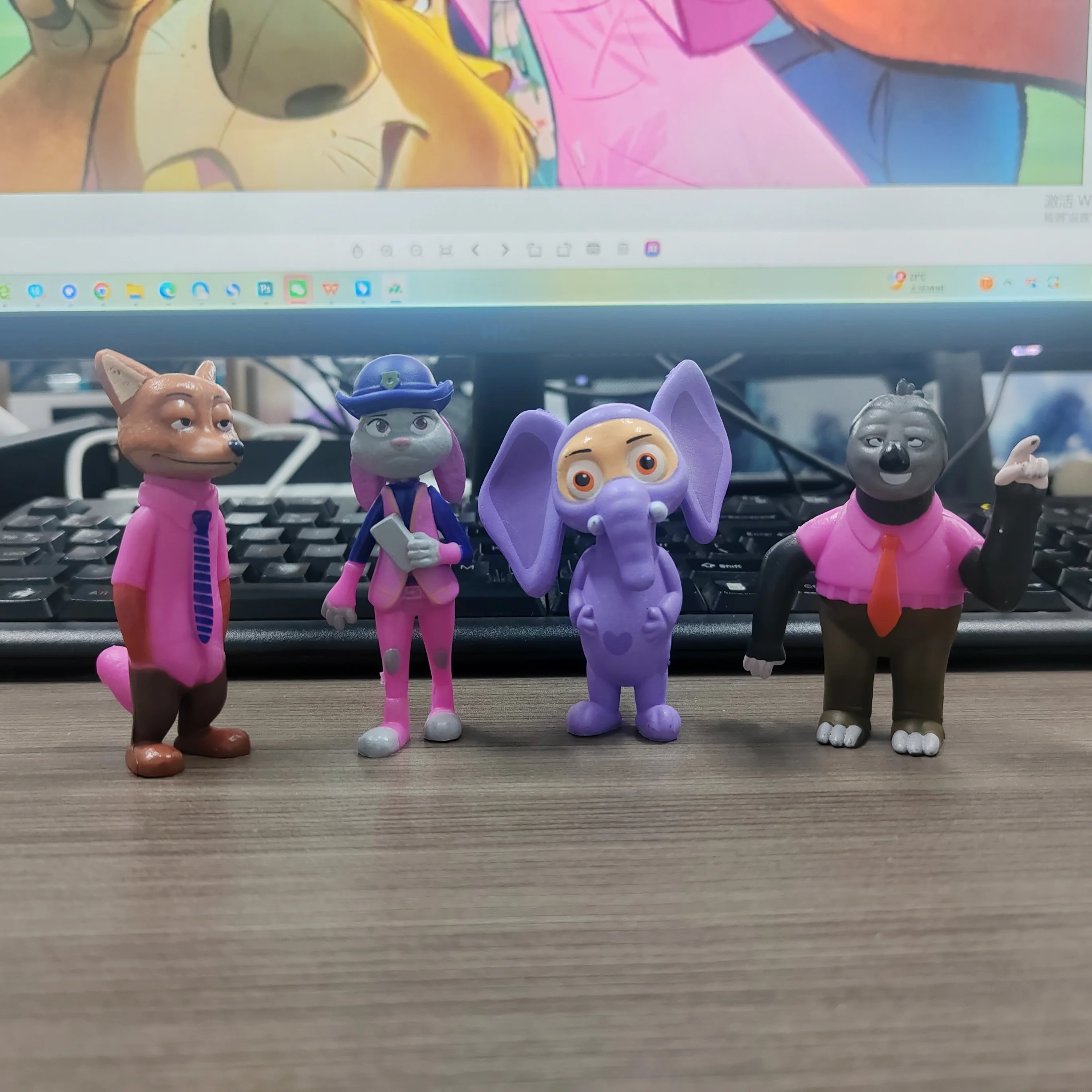 1-24pcs Zootopia 2 Animals Action Figure Toys Rabbit Judy Hopps Fox Nick Wilde Movie Kids Gift Collection Figures brithday gifts