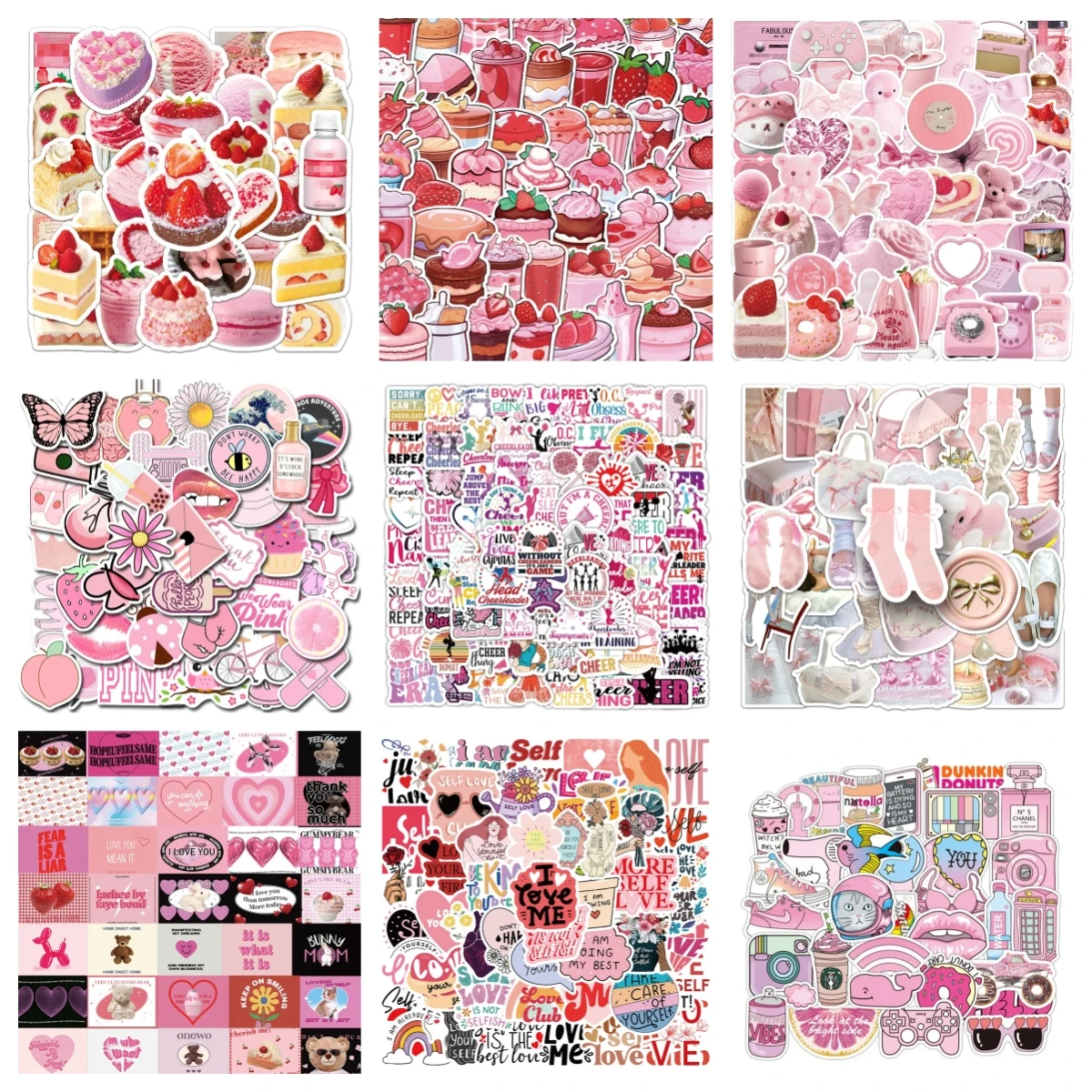 

10/30/50PCS New Popular Cartoon Ballet Style Graffiti Stickers Helmets Laptops Skateboards DIY Toys PVC Reward Stickers Wholesal