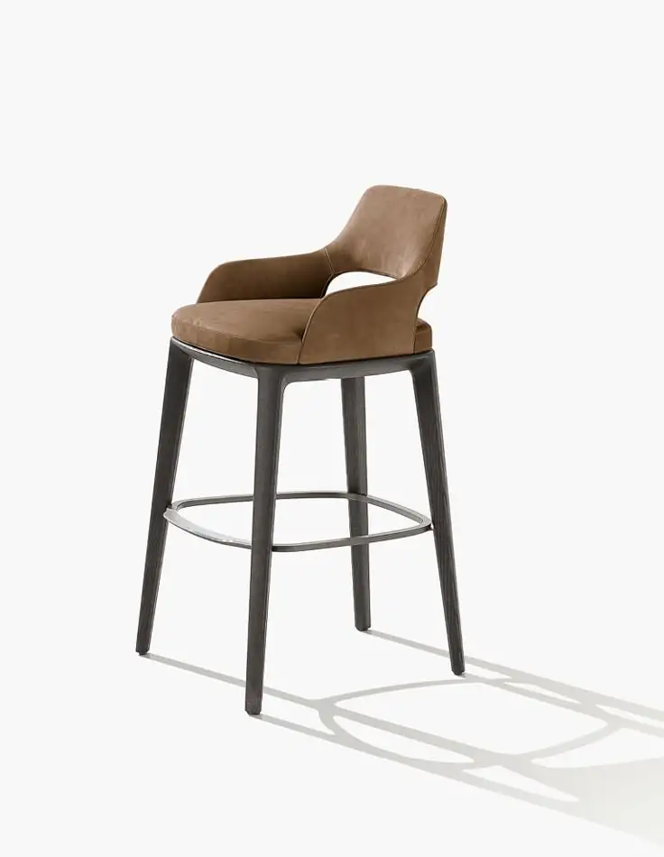 

Adjustable Modern Wooden Bar Stool for Gamers for Home Bars Hotels Living Room Bedroom Outdoor Snack Chair Velvet Material