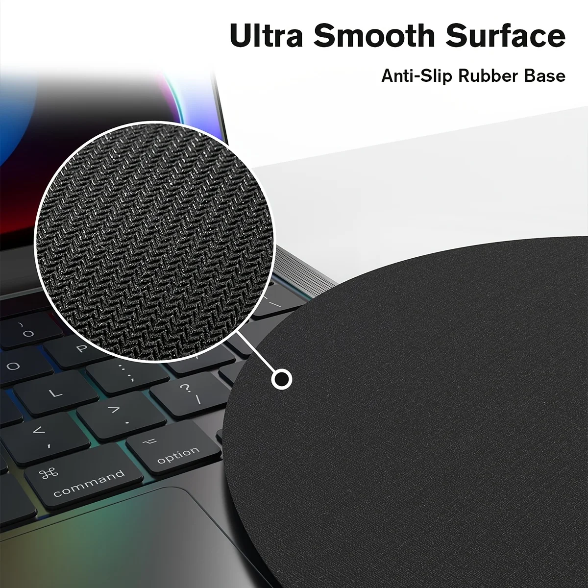 مسحوق أزرق متدرج نسيج رخامي مستدير مسند للمعصم لوحة ماوس مطاطية