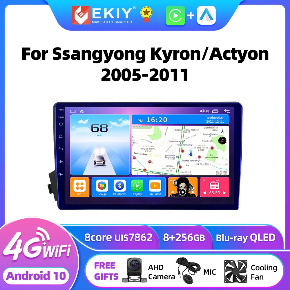 

EKIY T7 Android For Ssangyong Kyron/Actyon 2005 - 2011 Car Radio Multimedia Video Player Stereo Navigation GPS No 2din AI Voice