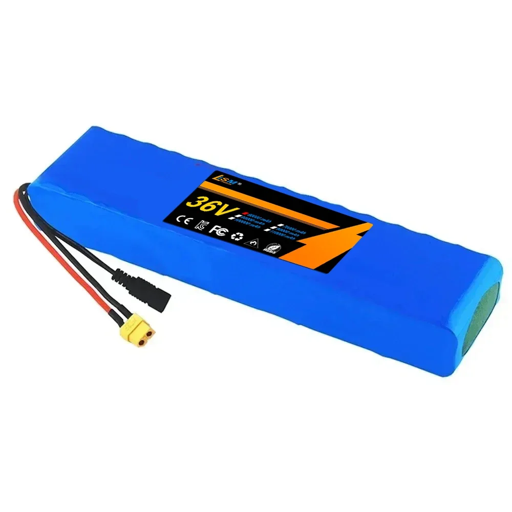 18650 Lithium Ion Battery 500W High Power And Large Capacity 10S3P 36V 60Ah Ebike Battery Pack 42V Motorcycle Scooter