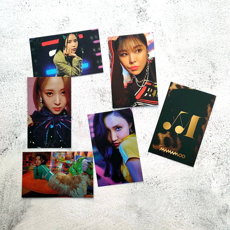 8pcs/set KPOP MAMAMOO New Album TRAVEL Double Sides Postcards Photocards Mina Sana Momo Fans Collection