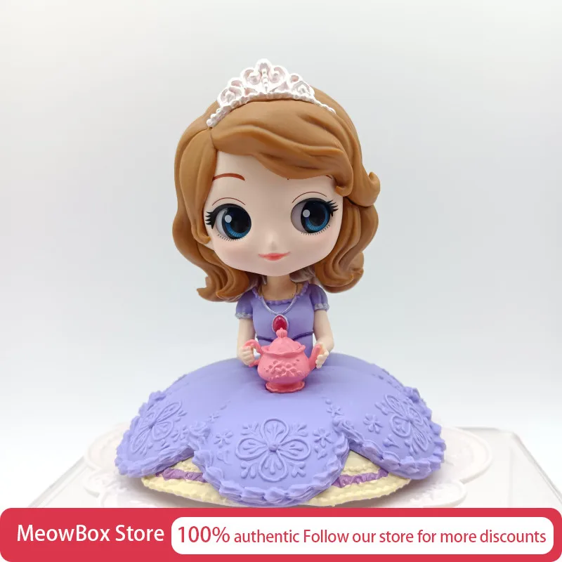 

9cm Disney Dessert Time Princess Sofia Model Figurine Decoration Anime Figures Surprise Box Miraculous My Mini Baby Action Figur