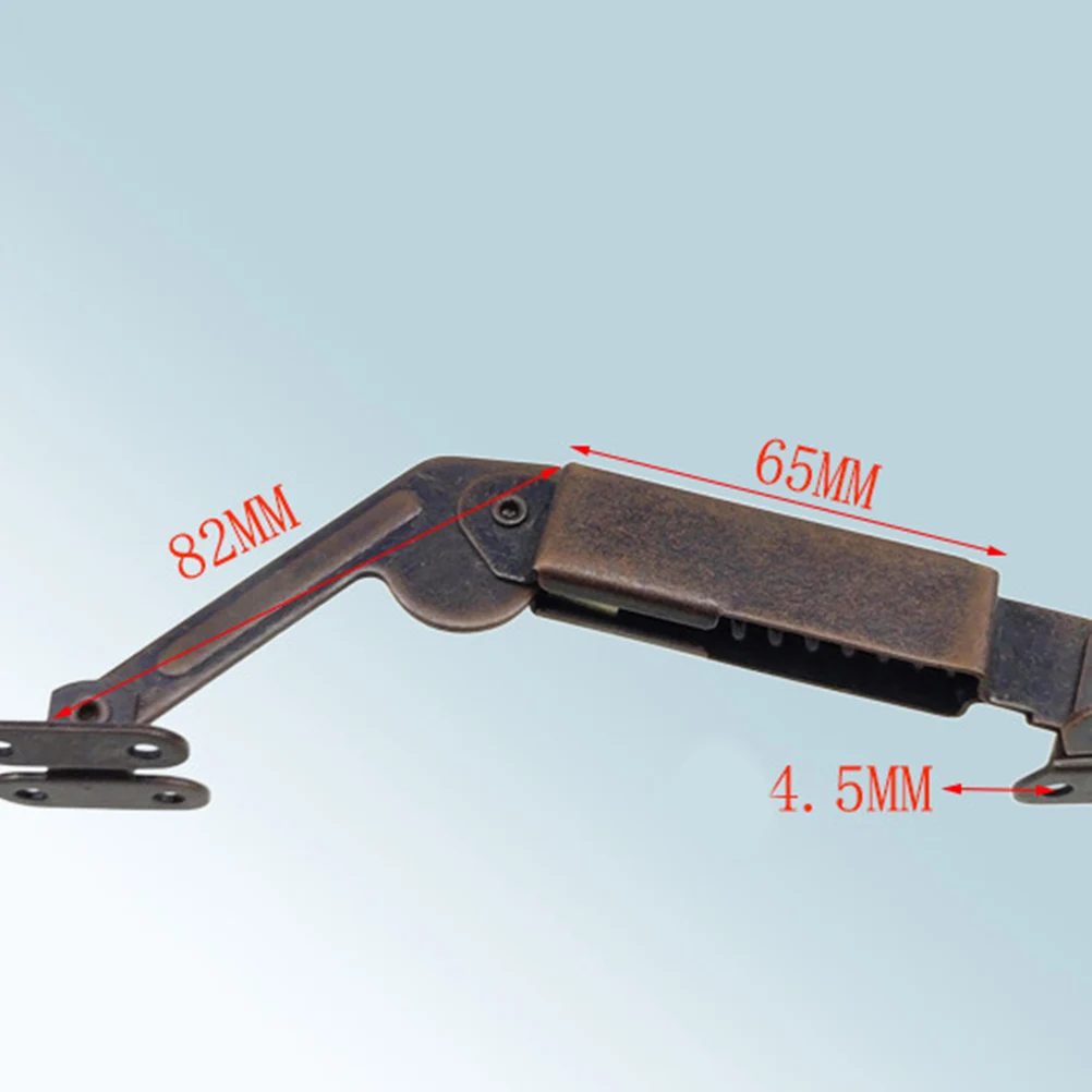 

3 Pcs Double Ear Spring Curve Iron Hinge Thickened Mute Metal Bags Door Support