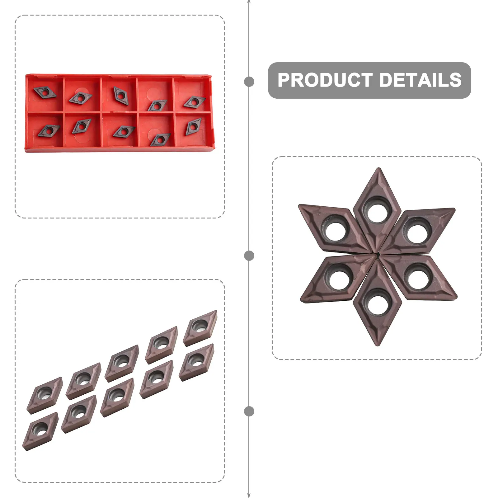 CNC Turning Tool Carbide Inserts High Grip Large-scale Cutting Manual Inspection Semi-finishing For CNC Machining