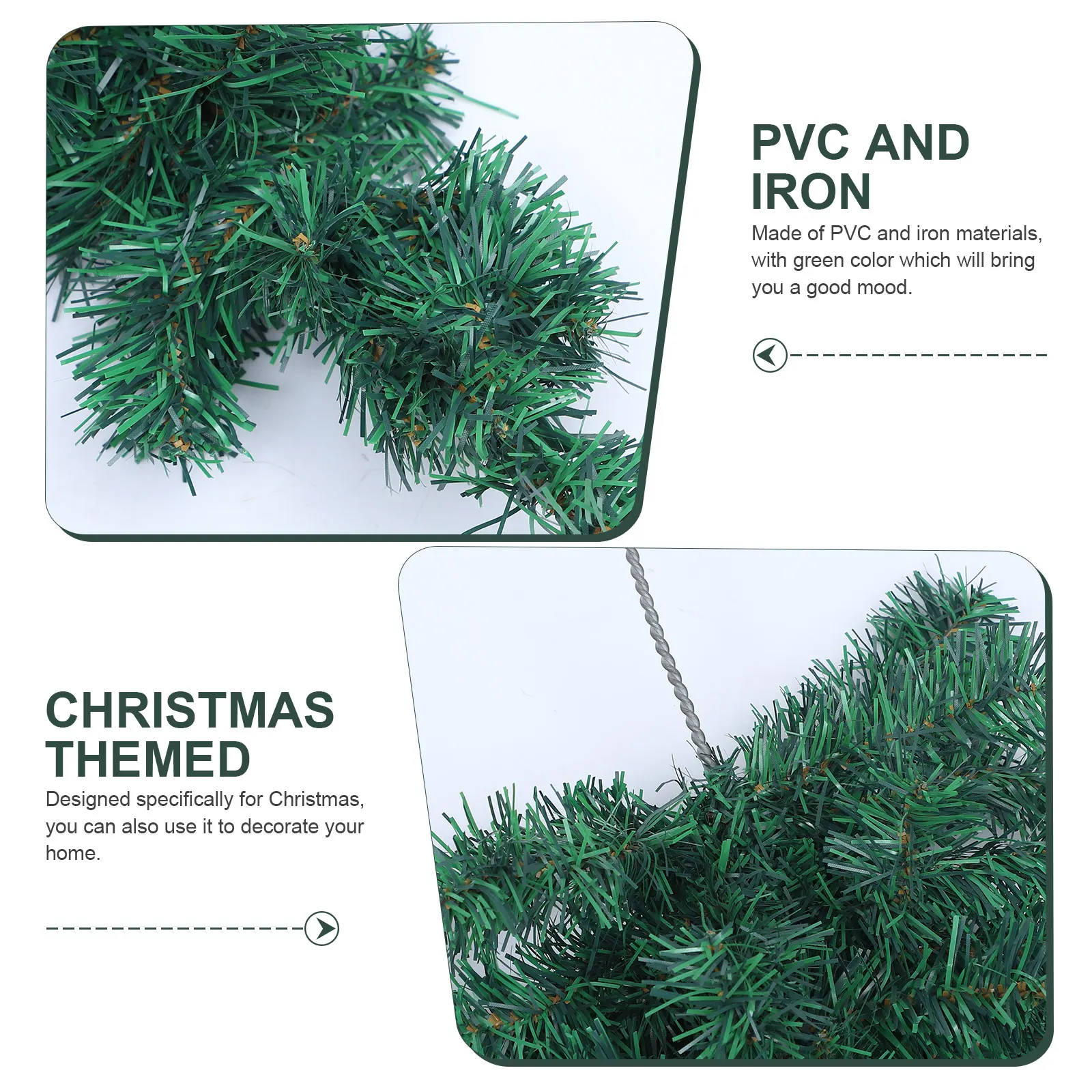 

Simulated Christmas Tree Pendant Decoration Decorative Plastic Hanging Prop Iron Wire