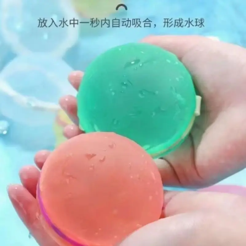 

Reusable Water Ball Splash Ball Outdoor Sports Buckle Water Ball Suitable For Summer Parties Gatherings And Happy For Adults