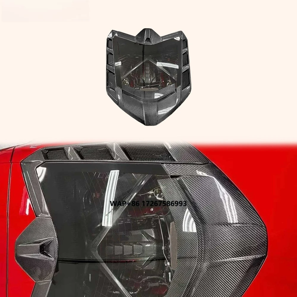 

For Chevrolet Corvette C8 20-24 Carbon Fiber KZA Style Rear Window Decal Cover