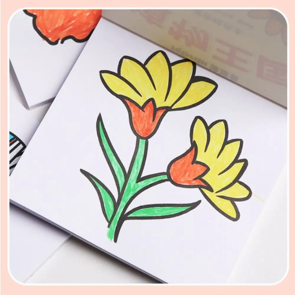 Graffiti Pocket Mini Coloring Books Painting Drawing Doodle Book Watercolor Painting Book Filling Color Book DIY Painting Book