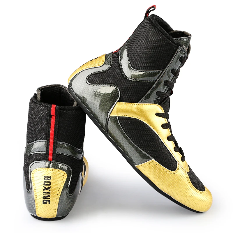 Men Wrestling Shoes Lightweight Boxing Martial Arts Taekwondo Sanda Training Shoes Fighting Wrestling Sneakers Size 35-46