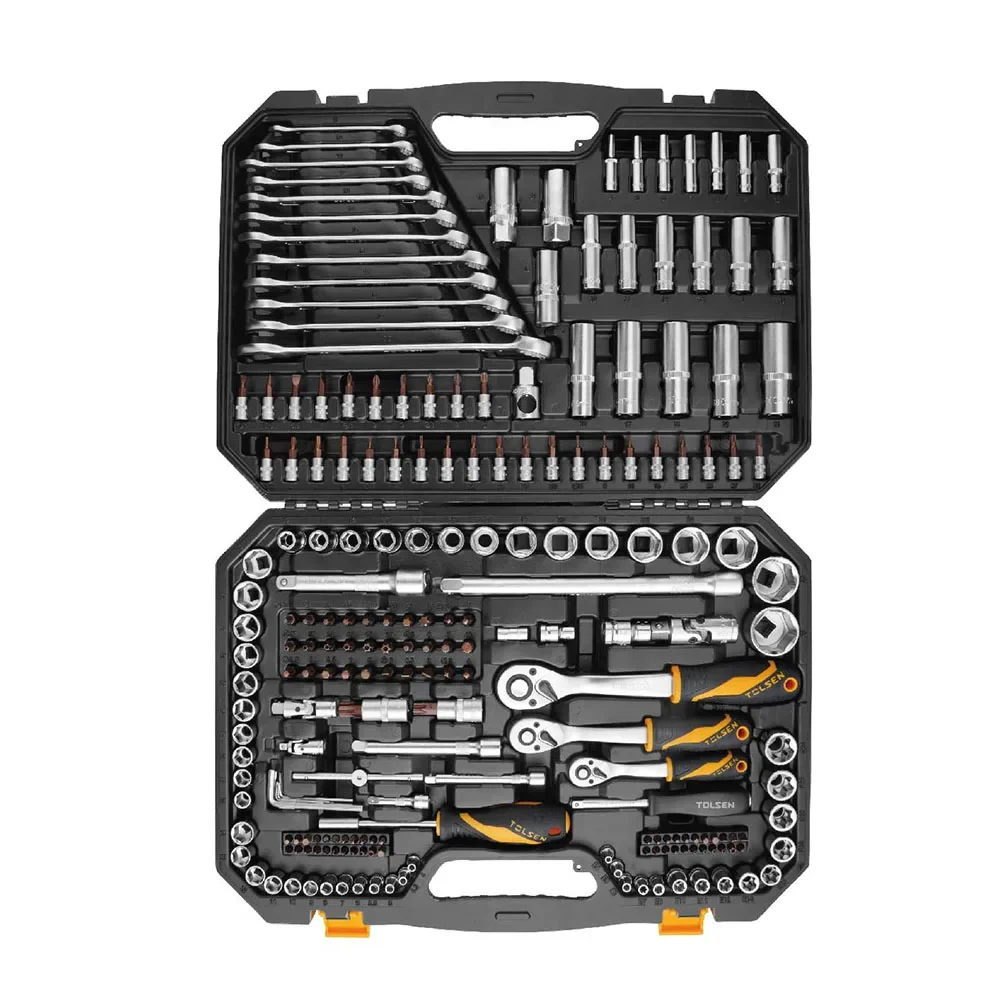 

TOLSEN Box Case Combo Package wrench Professional 216Pcs Socket Tool Sets