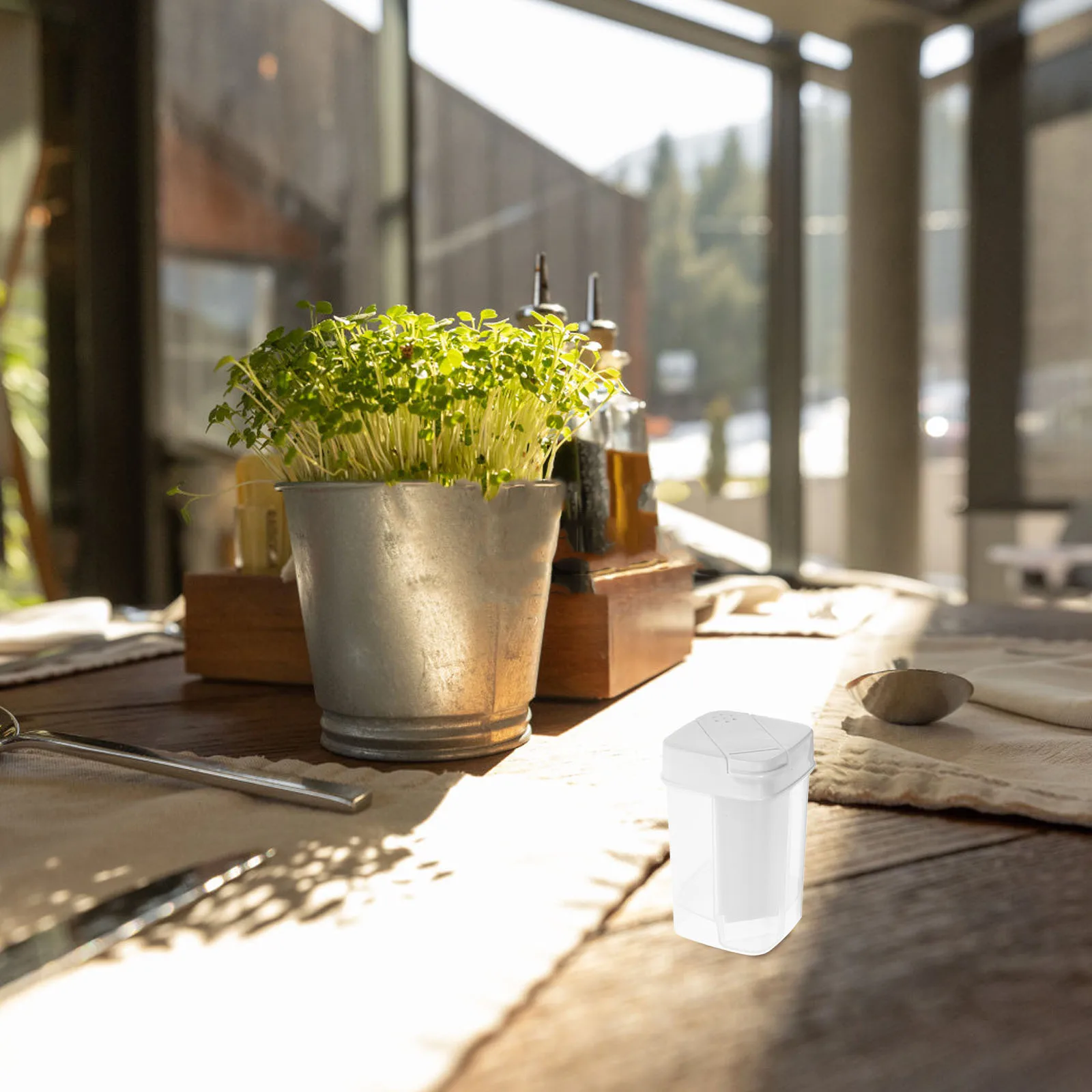 

Коробки для приправ с двойной крышкой, герметичные кухонные контейнеры для соли и перца, банки для хранения специй, дорожные горшки для приправ, сахарный порошок