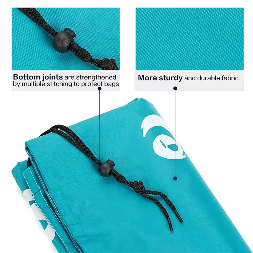 Smile Print Laundry Bag Dirty Clothes Toys Storage Drawstring Pouch Durable Nylon Waterproof Bathroom Organizer Wash Bag New